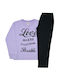 Prod Set Top & Bottom Kids Pyjamas Lilac