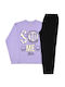 Prod Set Top & Bottom Kids Pyjamas Lilac