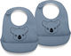 Nuuroo Alfie Waterproof Silicone Baby Bibs 2 Pi...