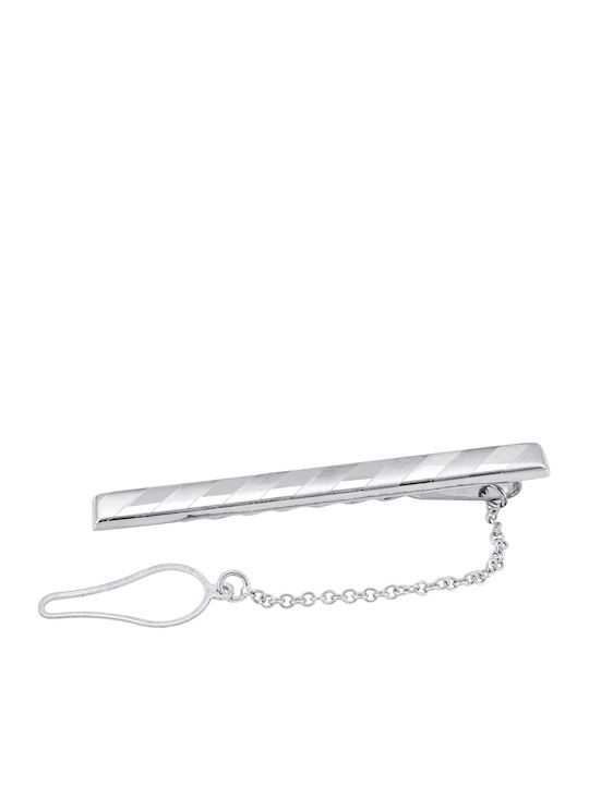 Krawattenklammer aus Gold 14K in Silber Farbe