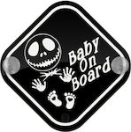 Σήμα Baby on Board με Βεντούζα Μαύρο
