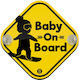 Koupakoupa Σήμα Baby on Board με Βεντούζα