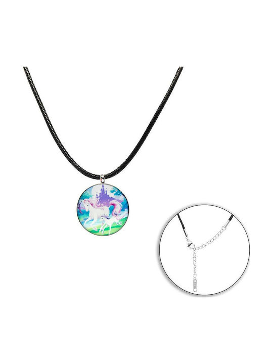 Piercing.gr Kinderhalskette Einhorn mit Seil CHK0001