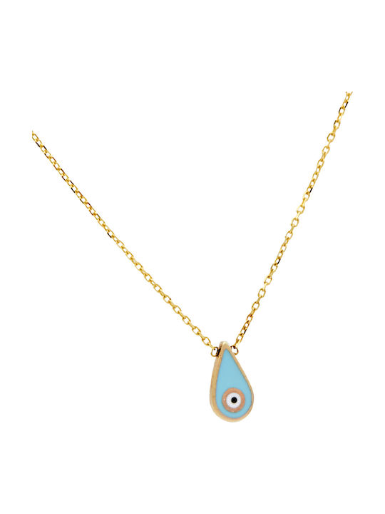 Детска гривна от Злато с верига 14K ΠΚ0056
