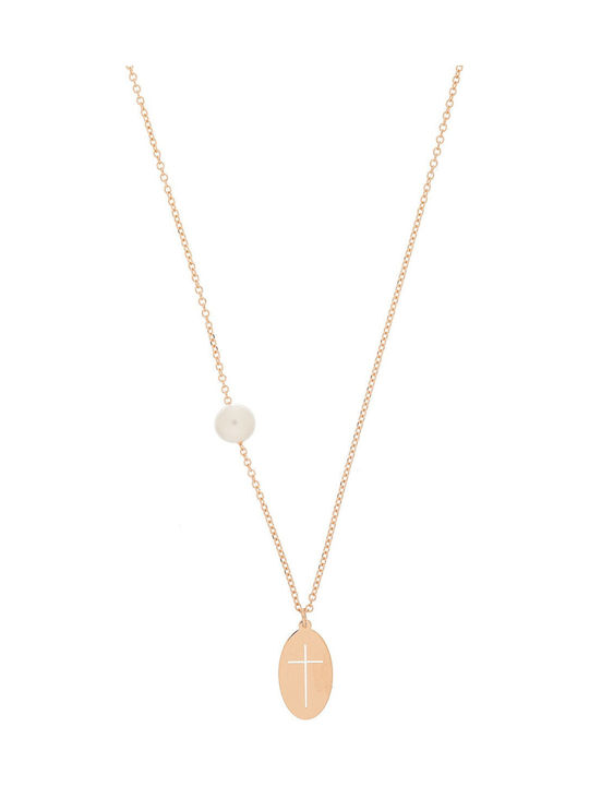Vitopoulos Kinderhalskette Kreuz aus Gold mit Kette 14K ESK0599