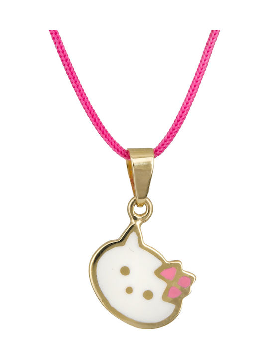 Hello Kitty Gold Necklace 9K