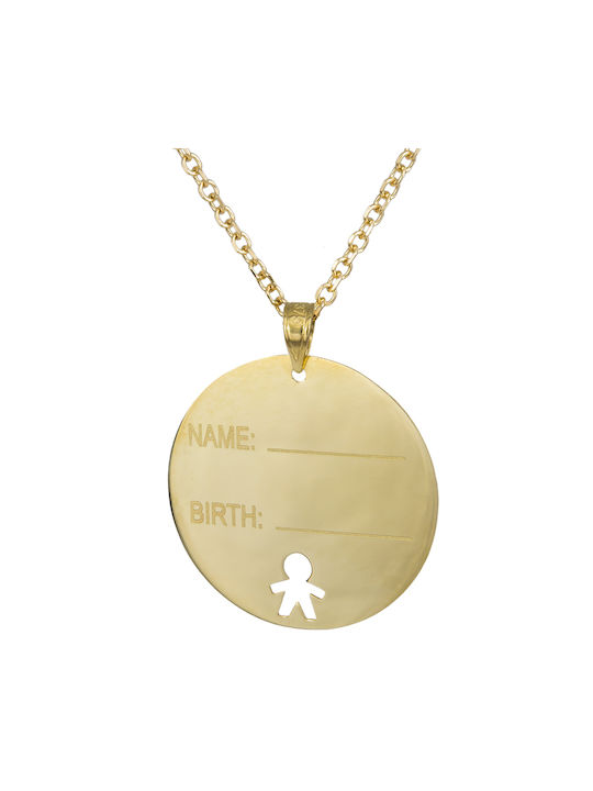 Gold Chain Kids Necklaces ID 9K 023523C