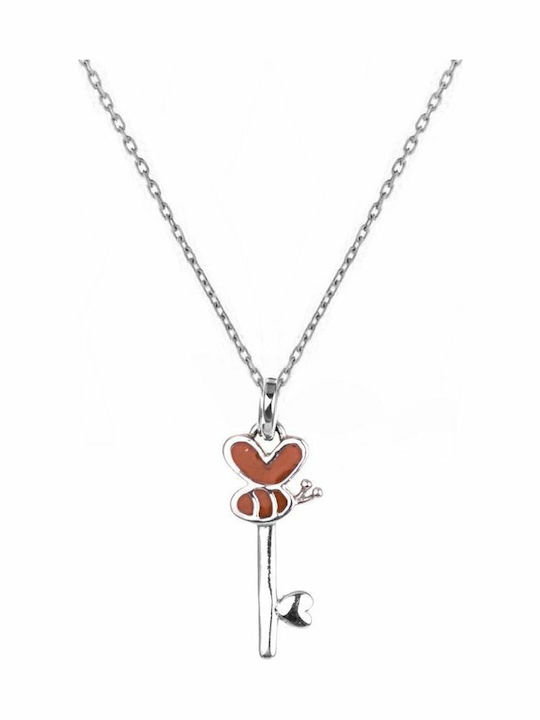 Paraxenies Kinderhalskette aus Silber mit Kette STER3004