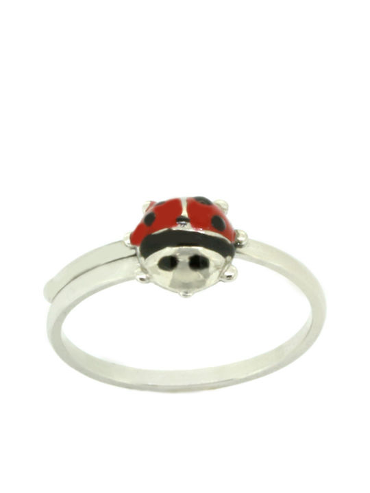 Kinder Ring Eröffnung aus Weißgold 14K ΠΔ0001