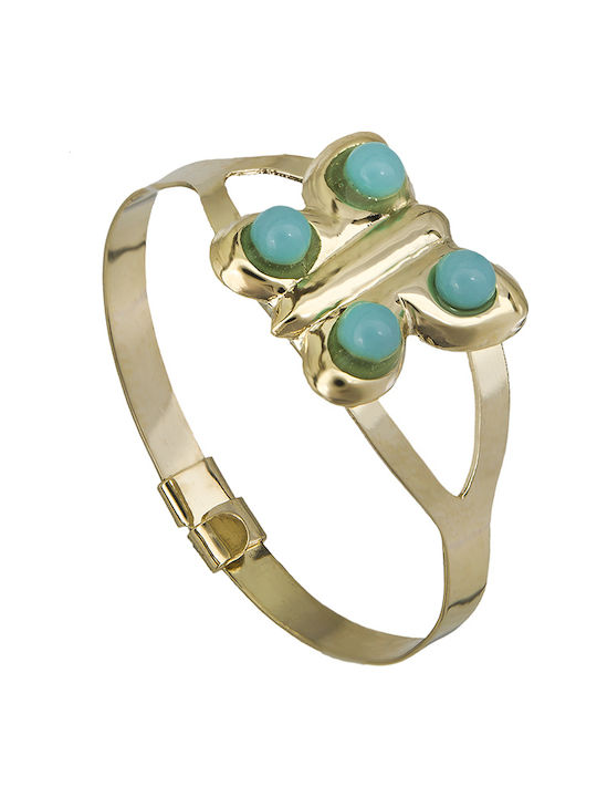 Gold Opening Kids Ring with Design Butterfly 9K 026834
