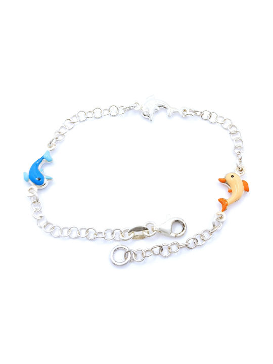 PS Silver Kids Silver Chain Bracelet for Girl