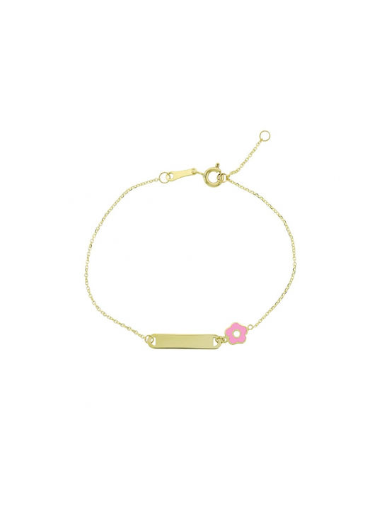 Art d or Kids Gold ID Bracelet 9K for Girl