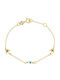 Art d or Kids Bracelet Chain from Gold 9K with Crown