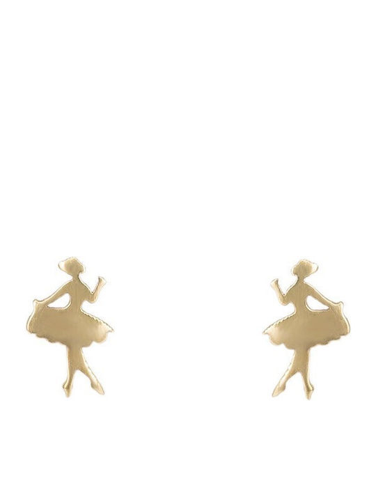 Kids Earrings Studs from Gold 14K