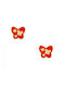 Παιδικά Σκουλαρίκια Καρφωτά Πεταλούδες από Χρυσό 9K