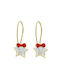 Ioannou24 Gold Pendants Kids Earrings Stars 9K