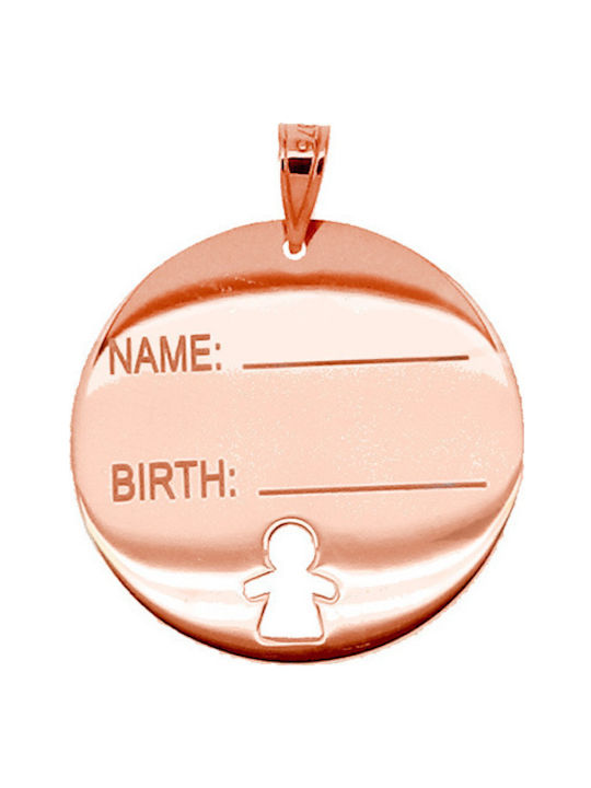 Kids Pendant Identity in 9K Gold
