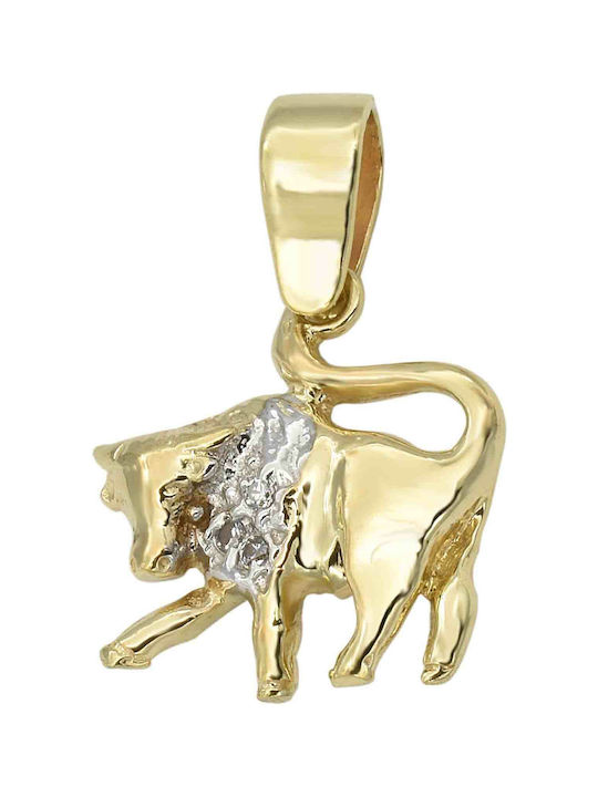 Gold Zodiac Sign Kids Pendant 14K ΛΧ09