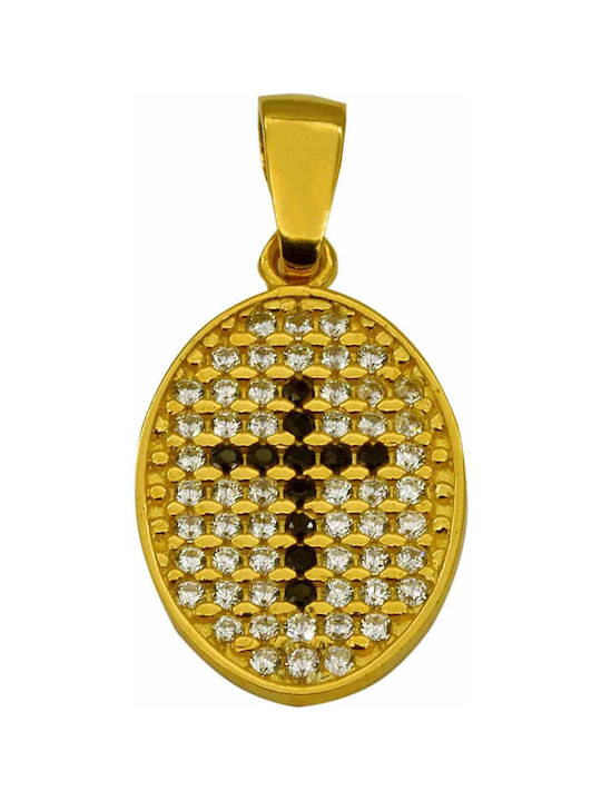 Gold Cross Kids Pendant 9K ΜΚΦ002