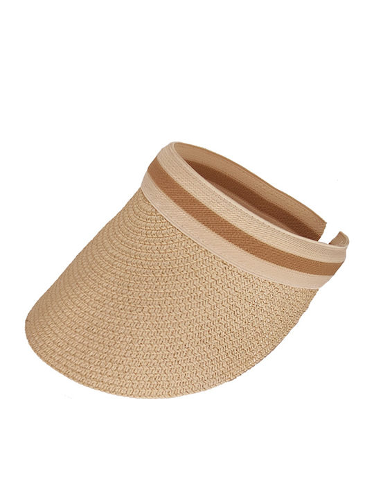 Gift-Me Wicker Women's Visor Hat Beige