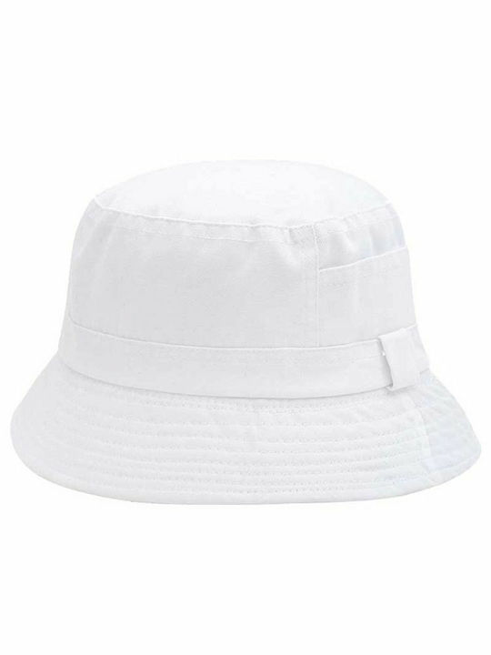 Υφασμάτινo Ανδρικό Καπέλο Στυλ Bucket Λευκό
