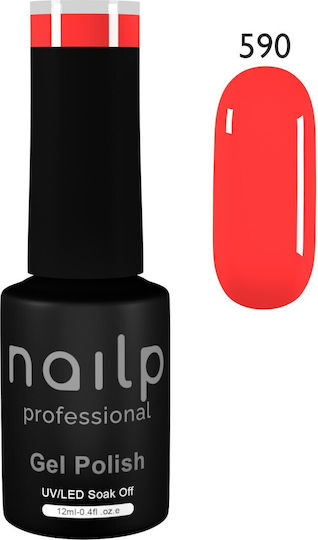 Nailp Professional Nailp Gel Polish Soak Off Uv Led #590 Halb-permanenter Nagellack 590 12ml 1Stück