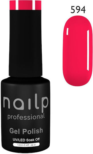 Nailp Professional Nailp Gel Polish Soak Off Uv Led #594 Halb-permanenter Nagellack 594 12ml 1Stück