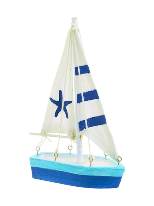 Wooden Miniature Ship 10x16x16cm