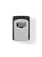 Wall-Mounted Combination Key Holder Metallic with Combination Dial 11.5x4x11.5cm