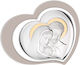 Valenti Saint Icon Holy Family Silver 30x37.5cm