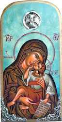 IconsGR Богородица с Младенеца Дървена 10x20см IconsGR Богородица с Младенеца Дървена 10x20см