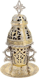 Vappas Tisch-Öllampe Metallisch 24εκ. 7110GN