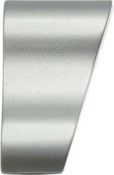 Pamar Knob Furniture Flush Handle made of Metallic & Zamak in Silver Color 42mm (Center Distance 16mm) 0642-016-10C1 1pcs