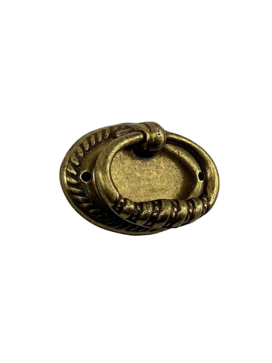 Herrajes Palencia Antik Knopf Möbelgriff aus Metallisch in Gold Farbe TOP-007-ANTIKE 1Stück
