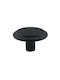 Gamet Knopf Möbelgriff aus Metallisch in Schwarz Farbe Ø30mm 1501-MAT-BLACK 1Stück