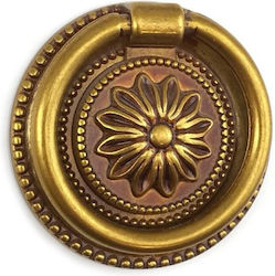 Besana Antik Knopf Möbelgriff aus Metallisch in Bronze Farbe Ø55mm 151193 1Stück