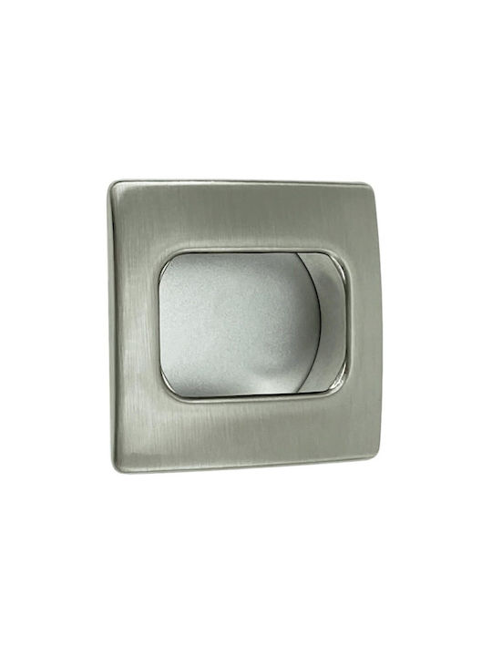 Citterio Line Knopf Möbelgriff Bündiger Griff aus Metallisch in Silber Farbe 261-11 1Stück