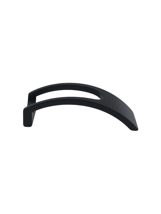 Pamar Handgriff Möbelgriff aus Zamak in Schwarz Farbe 137mm (Zentrenabstand 128mm) 295038 1Stück