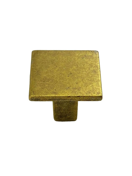 Herrajes Palencia Antik Knopf Möbelgriff aus Metallisch in Gold Farbe 4943-30-ANTIKE 1Stück