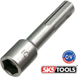 SKS Tools Μαγνητικό Καρυδάκι Εξάγωνο με Καρέ Υποδοχής HEX Διάμετρος 10mm