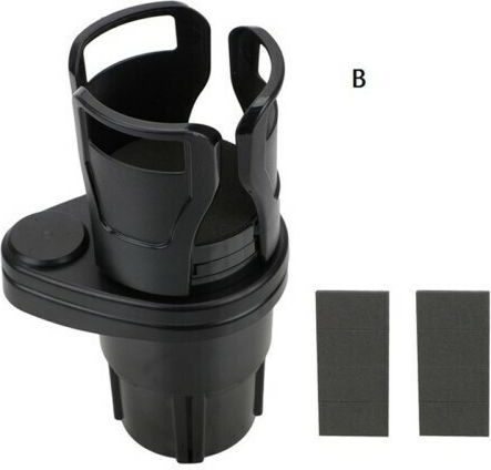 Car Cup Holder Multiple use 1 Position with Adhesive Tape in Black Color