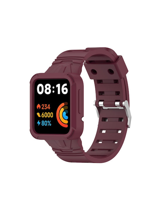 Lite 2/watch Lite Redmi Каишка Силикон Червен (Redmi Watch 2 Lite - Редми часовник 2 ЛайтРеалме Уотч 2)