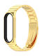 Mi Band Armband Rostfreier Stahl Gold (Mi Band 3/Mi Smart Band 4)