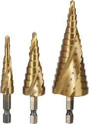 SKS Tools Σετ 3 Κωνικά Τρυπάνια Τιτανίου με Εξάγωνο Στέλεχος για Μέταλλο SKS Tools Σετ 3 Κωνικά Τρυπάνια Τιτανίου με Εξάγωνο Στέλεχος για Μέταλλο