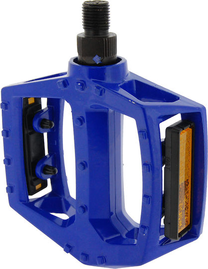 Flat Bicycle Pedals Blue
