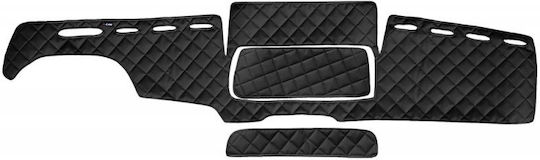 Car Dashboard Cover Leather without Emblem for Mazda 2 Man TGX Black Colour