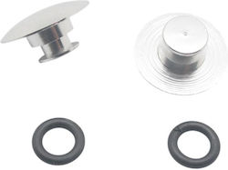 Parts Europe Motorcycle Mirror Cap Silver DIA08459
