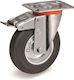 Tellure Rota Rota Rad Drehend mit Bremse 80mm