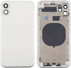 Μεσαίο Подрамка Бял за iPhone 11