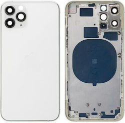 Μεσαίο Подрамка Бял за iPhone 11 Про Макс